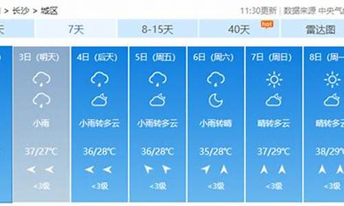 7月份长沙天气预报情况_7月份长沙天气预报