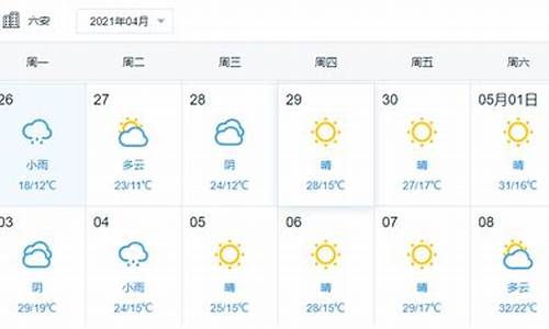 六安天气预报一周菜谱_六安天气预报7天