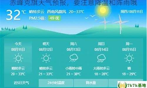 赤峰市克旗天气预报15天_赤峰克旗天气预报15天