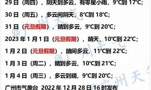 广州元旦天气2020_广州元旦天气怎么样